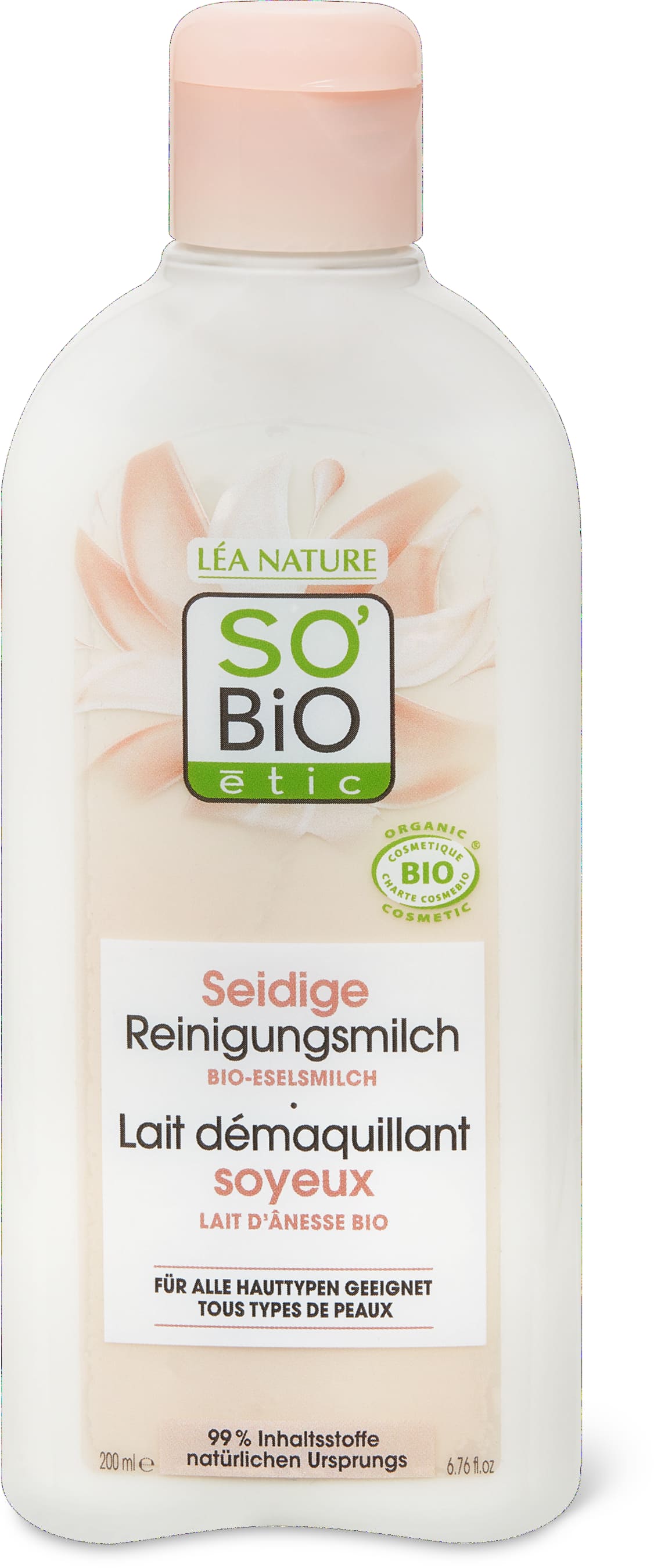 Seidige Reinigungsmilch Eselsmilch